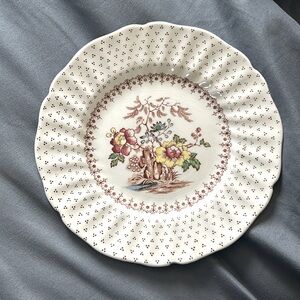 Vintage Rotal Doultan dessert plate made in England